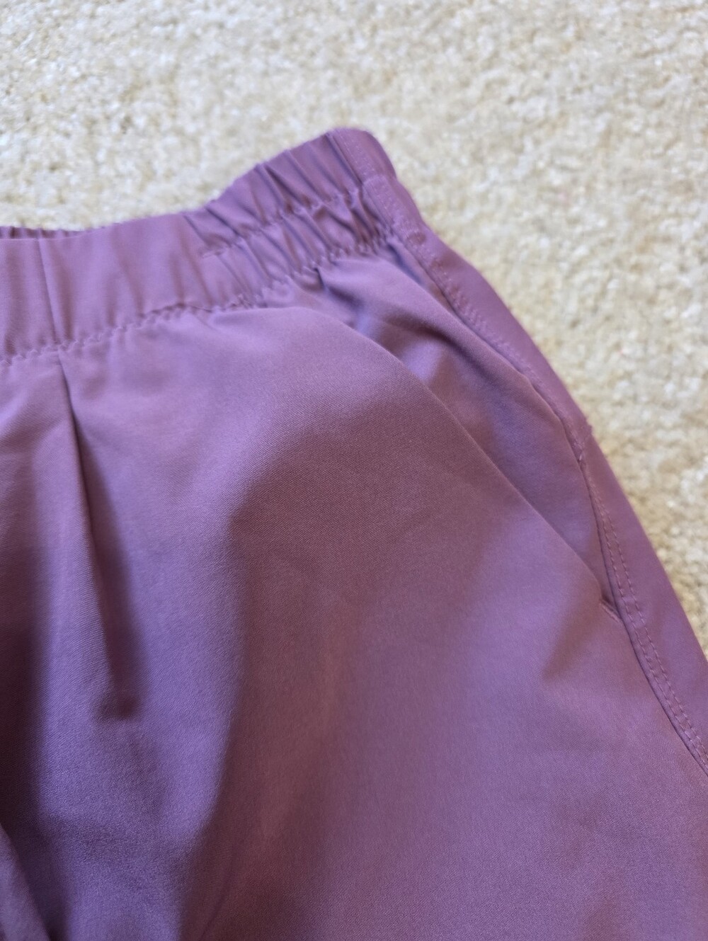 Zyia Women’s Lavender Elastic-Waist Athletic Shorts with Drawstring Size M - Picture 5 of 6